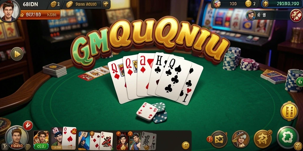 Tampilan gameplay QiuQiu yang menarik dan seru.