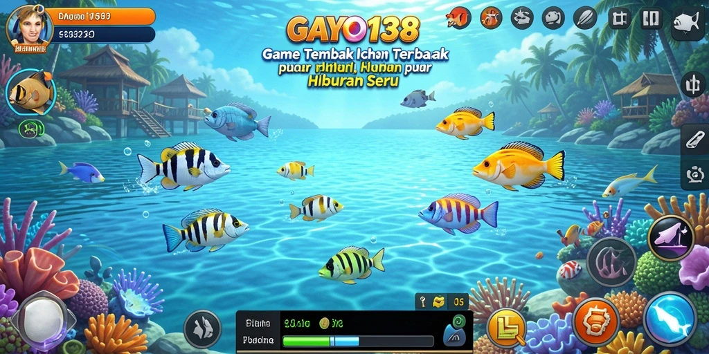 Screenshot gameplay GAYO138 dengan aksi menembak ikan yang seru.