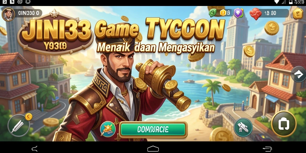 Tampilan gameplay <strong>JIN33</strong> yang seru dan menantang dalam genre Tycoon.