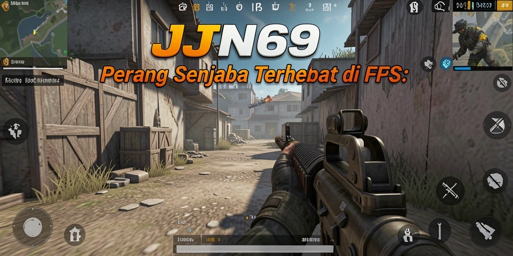 Tampilan gameplay JIN69 menunjukkan aksi tembak-menembak yang mendebarkan.